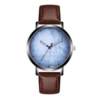 reloj analógico de cuarzo con correa de cuero ajustable para hombre/regalo casual deportivo