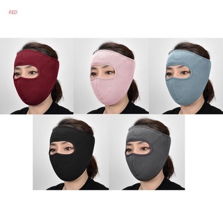 Red Winter Warm Sports Face Cover Washable Neck Mask Sun Dust Wind Proof Ear Loops Motorcycle Cycling Outdoors Cold Weather Cycling Protection Equipment