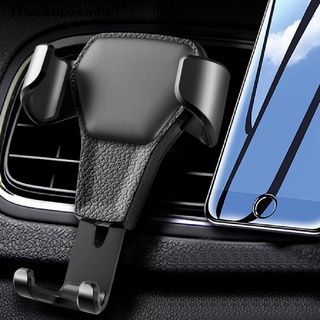 thevatipoemhb Gravity Car Phone Holder Car Air Vent Leather Mount Stand for Cell Phone GPS Popular goods (1)