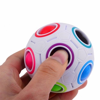 Stress Reliever Rainbow Magic Ball Plastic Cube Twist Puzzle Toys