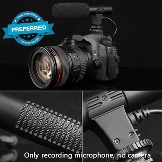 Micrófono de cámara para Nikon Canon DSLR DV entrevista grabación externa P8D1