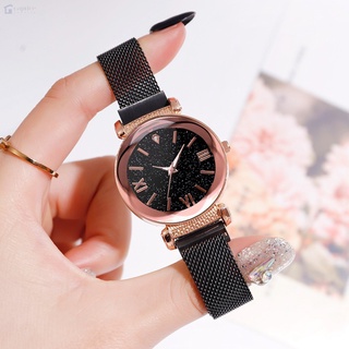 cpc elegante relojes de cuarzo hermosos casuales relojes señoras cielo estrellado pulsera reloj de pulsera para las mujeres señora