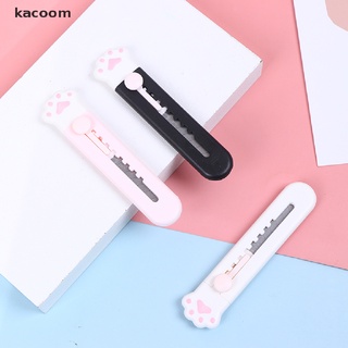 kacoom mini bolsillo gato pata arte utilidad cuchillo caja cuchillo cortador de papel hoja papelería cl