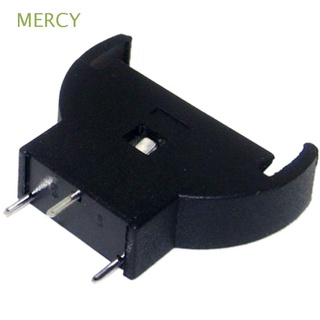 mercy 5pcs titular negro socket caso cell coin cr2032 2025 media ronda batería 3 pines botón/multicolor