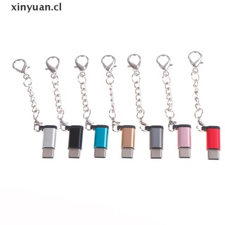 XIN Aluminum USB-C to Micro USB Adapter Keychain Type-C to Micro USB Connector CL