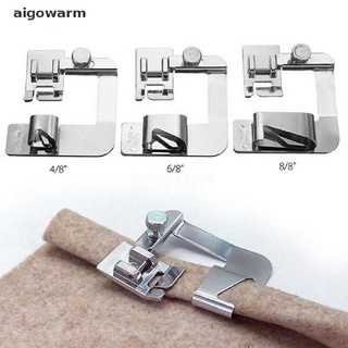 aigowarm - juego de 3 prensatelas para máquina de coser doméstica, dobladillo enrollado para brother singer cl