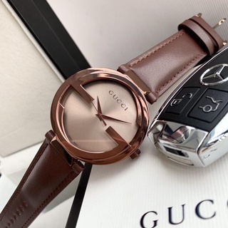 Gucci Exquisito Reloj Mecánico Automático De Negocios Para Hombres Y Mujeres , Luz De Lujo Moda simple Todo Partido