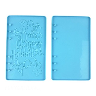Yoi Notebook A6 cubierta de silicona molde de resina epoxi molde de joyería de resina molde colgante molde adecuado para manualidades de resina Diy