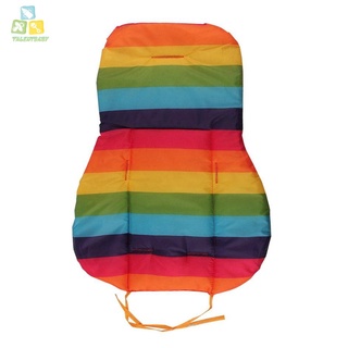 Cojín de asiento de coche impermeable acolchado arco iris bebé niños cochecito cojín