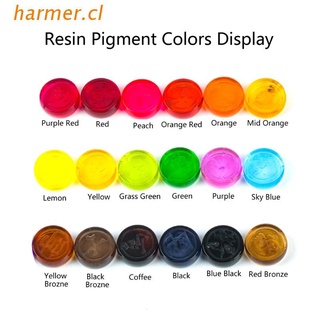 har3 18 colores epoxi y resina uv pigmento universal resina colorante super concentrado translúcido epoxi pigmento resina colorante artesanía