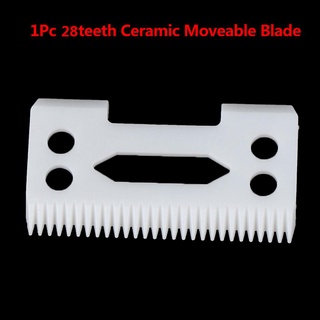 [Nnhgghbyu] 1X Ceramic Blade 28 Teeth with 2-hole Accessories for Cordless Clipper Zirconia Hot Sale (8)