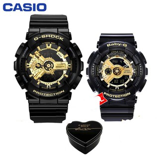 [listo stock]g-club casio g-shock baby-g ga110 ba110 hombres señora pareja reloj deportivo jam tangan jam pareja