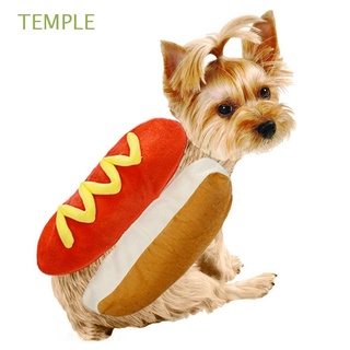 templo ajustable salchicha suministros de ropa de cosplay disfraz de perro mascota calentador lindo perro caliente en forma de traje de hamburguesa pequeño mediano vestir cachorro traje (1)