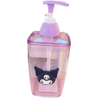 Nuevo producto Cute Kuromi Cinnamon Dog Melody Press y botella de gel de ducha, champú, líquido para lavar platos, botellas vacías (5)