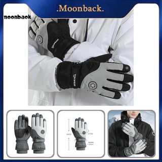Moon 3 colores guantes térmicos invierno motocicleta hombre guantes impermeables para invierno