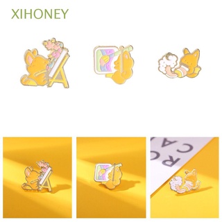 Xihoney ropa Fox pintura solapa Pin bolsa de dibujos animados broche esmalte Pin