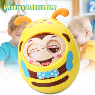 Blinking Tumbler Teether Toy Multifunction Rattle Toy for Baby Toddlers