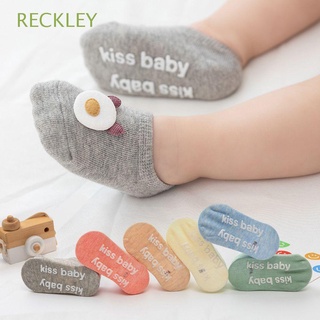 reckley niñas recién nacido piso calcetines niño de dibujos animados bebé calcetines lindo mantener caliente otoño bebé algodón grueso suela antideslizante/multicolor