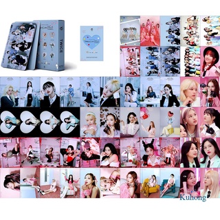 Kuhong 54 Unids/Set KPOP TWICE THE Album Formula Of LoveO + T = 3 Lomo Card Collective HD Photocards