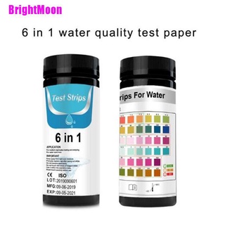 [BrightMoon] 50 Piezas 6 En 1 PH KH GH Nitrato Nitrito Acuario Prueba De Papel Alcalino