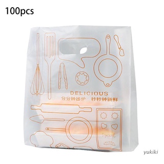 Kiki. 100 bolsas de plástico transparentes para pan tostado, galletas, dulces, aperitivos, embalaje