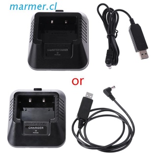 MAR3 UV-5R USB Cargador De Batería Para Baofeng 5RE DM Walkie Talkie Ham Radio