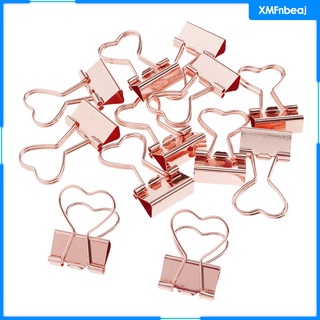 12pcs binder clips suministros de oficina suministros escolares lindo carpeta clips abrazaderas de papel para oficina en casa (8)