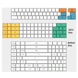 ynxxxx 2.25U Left Shift Aluminum Alloy Plate 60% DZ60 Plate for DIY Mechanical Keyboard Stainless Steel Plate GH60 (9)