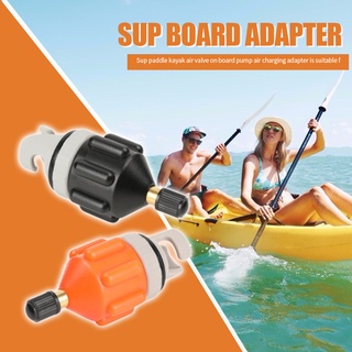 (superiorcycling) 1/2pcs bote de remo válvula de aire adaptador de nailon kayak bomba inflable adaptador duradero resistente al desgaste para tablero sup