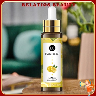 <sale> 10ml aceite de fragancia de limón refrescante aire ayuda para dormir material natural fruta aromaterapia aceite con gotero