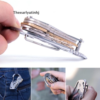 [Theearly] EDC Stainless Multi Tools Keychain KeyHolder Wrench Quickdraw Carabiner Guard .