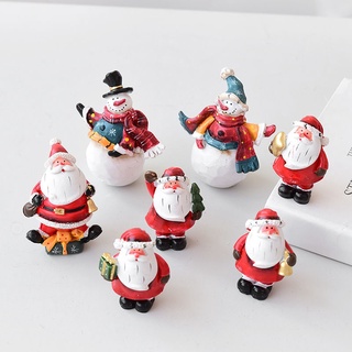 Noqi Árbol Santa Claus pequeña muñeca decoración de escritorio Muñeco de nieve accesorios escena diseño decoraciones de Navidad (1)