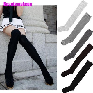 Beautymakeup calcetines De algodón para mujer/calcetines altos hasta la rodilla