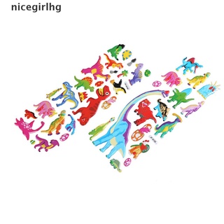[I] 5 Sheets Cute Dinosaur Bubble PVC Stickers Cartoon Kids Classic Toys Stickers [HOT]