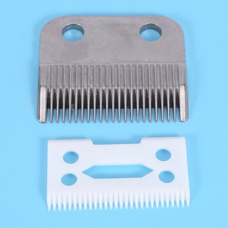 2 piezas de barba de pelo reemplazar la hoja de cerámica cortador de metal inferior para wahl cortacésped (5)