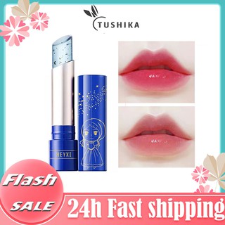 Tushika 24K temperatura cambio de Color lápiz labial rosa aceite esencial de papel de oro hidratante bálsamo labial hidratante bálsamo labial (1)