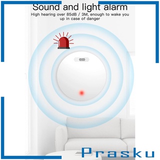 [PRASKU] Sensor de alarma de incendios WiFi inalámbrico inteligente para Tuya