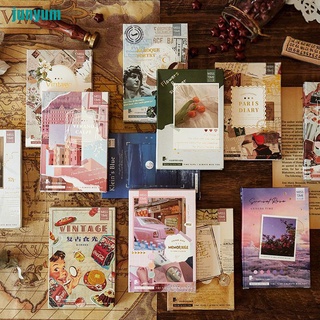 【um】55pcs/pack Vintage Stationery Travel Diary Planner Decorative Mobile Stickers