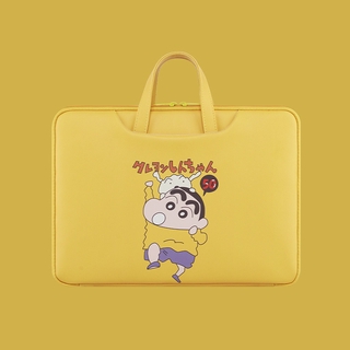 Moda Shiro portátil bolsa Notebook bolso de dibujos animados 12/13/14/15.6 pulgadas Crayon Shin-chan y pequeño blanco lindo perro