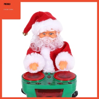 Juguete de peluche eléctrico de navidad Santa Claus decoración de disco de juego, animado e interesante (1)