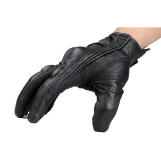 Guantes de motocicleta perforados Pursuit Street Leather Gants de moto negro M/L/XL Luvas de motocicleta (3)