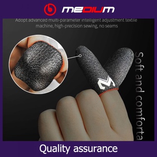 MEDIUM_CL 1 Pair Phone Games Sweat-proof Finger Gloves Thumbs Finger Cover Non-slip Sleeve For PUBG Touch Screen Game Practical Access :D