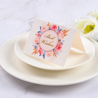 luolv tarjetas de agradecimiento tarjeta de agradecimiento día de san valentín liso tarjetas de felicitación boda fresca flor tienda floral hornear regalo de negocios deseo (8)