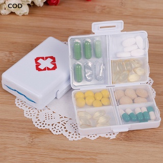 [cod] 7 días plegable mini caja de pastillas contenedor de drogas tableta de almacenamiento de viaje caso titular caliente