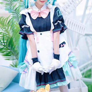 Lindo vestido de dama disfraces Cosplay para mujeres magia futuro Anime traje para Mikuu Cosplay Halloween uniformes