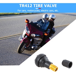 100pcs TR-412 Snap In Short Black Rubber Valve Stems TR412 Tubeless Valves (3)