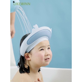 LIKEWINN Multi-function Baby Shower Caps Child Kids Wash Hair Shield Shampoo Hat Portable Waterproof Boys Girls Animal Convenient folding Fashion Widened brim/Multicolor