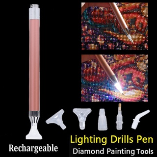 Qawhite 5D Diamond Painting Pen Lighting Point Drill Pen DIY Craft Diamond Accessories CL