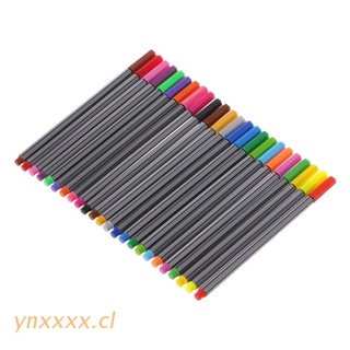 ynxxxx 0.4mm 24 Colors Fineliner Needle Tip Marker Water Based Ink Pen Art Painting Set