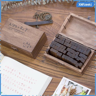 juego de 70 pzs juego de sellos de goma de madera con números de mano y letras del alfabeto (9)